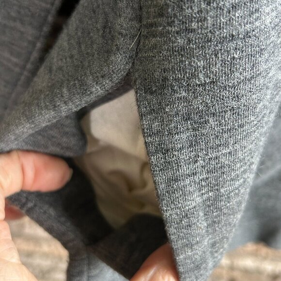 J. Brand Gray Wool Blend Zipper Shoulder Sweater Sweatshirt Size Medium - Picture 2 of 8